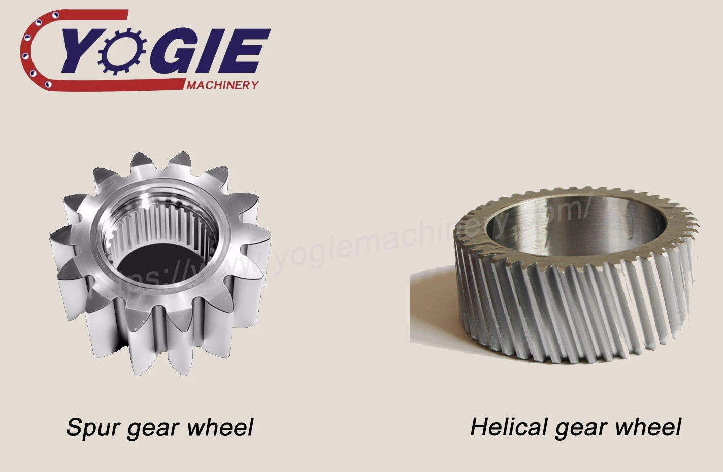 Spur gear and helical gear wheel Spur gear and helical gear wheel